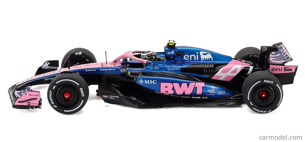 Alpine F1 A525 Team Bwt Alpine N°7 China GP 2025 Jack Doohan 1:18 Solido čierna modrá ružová