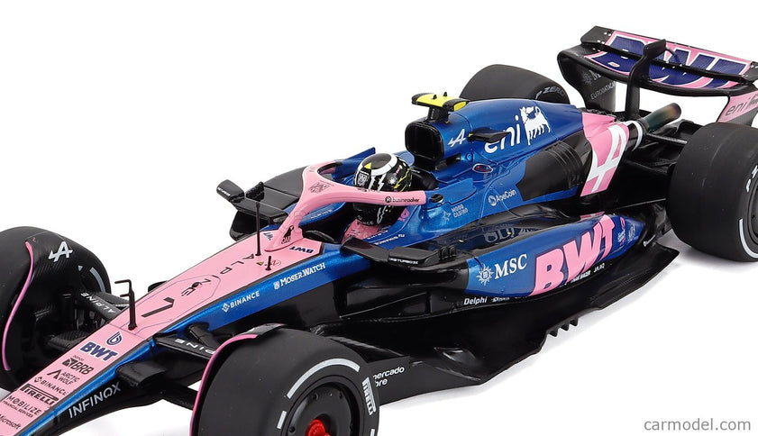Alpine F1 A525 Team Bwt Alpine N°7 China GP 2025 Jack Doohan 1:18 Solido čierna modrá ružová