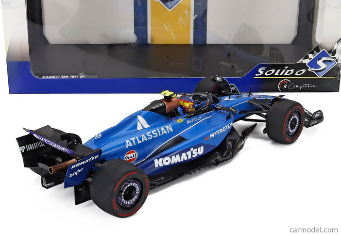 Williams F1 FW47 Team Williams Atlassian Racing N°55 Australian GP 2025 Carlos Sainz 1:18 Solido modrá čierna
