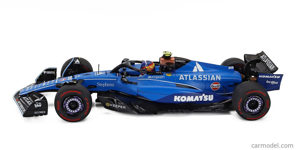 Williams F1 FW47 Team Williams Atlassian Racing N°55 Australian GP 2025 Carlos Sainz 1:18 Solido modrá čierna