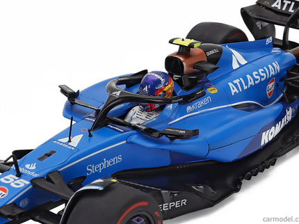 Williams F1 FW47 Team Williams Atlassian Racing N°55 Australian GP 2025 Carlos Sainz 1:18 Solido modrá čierna