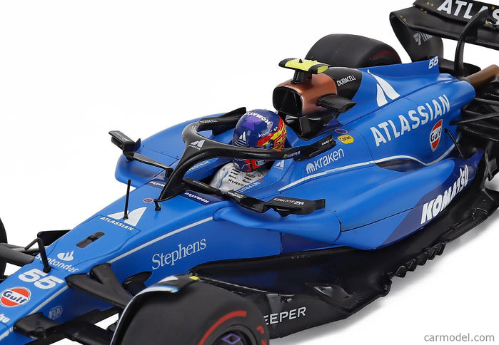 Williams F1 FW47 Team Williams Atlassian Racing N°55 Australian GP 2025 Carlos Sainz 1:18 Solido modrá čierna