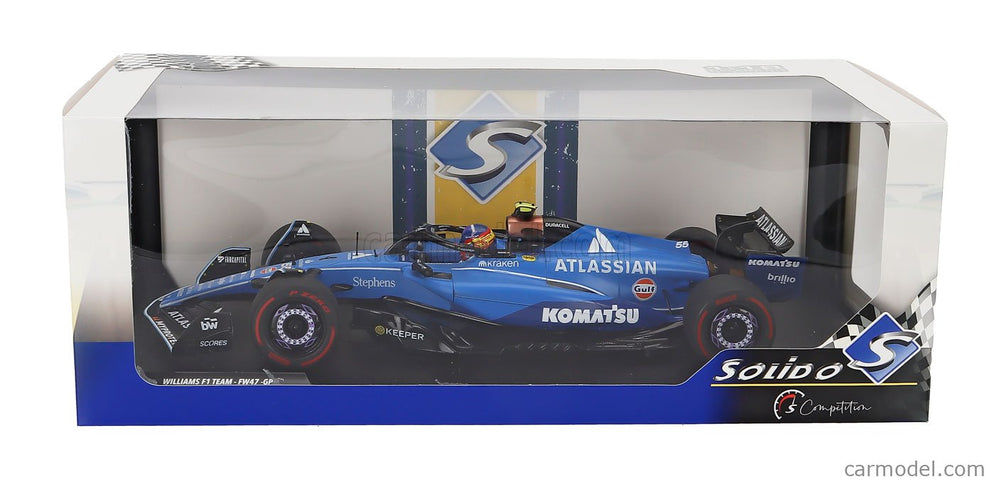 Williams F1 FW47 Team Williams Atlassian Racing N°55 Australian GP 2025 Carlos Sainz 1:18 Solido modrá čierna