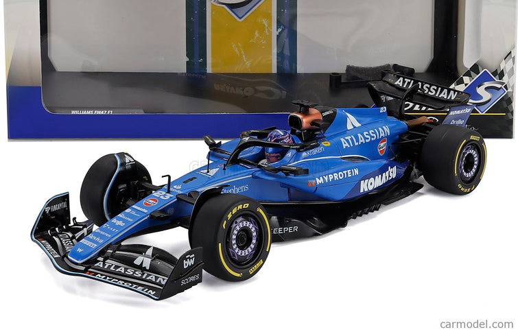 Williams F1 FW47 Team Williams Atlassian Racing N°23 Australian GP 2025 Alexander Albon 1:18 Solido modrá čierna