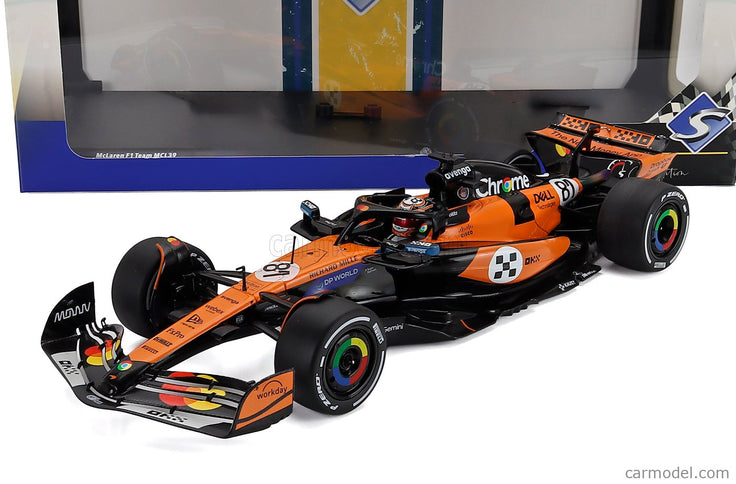 Mclaren F1 MCL39 Team Mclaren N°81 3. Miesto Monaco GP 2025 Oscar Piastri 1:18 Solido oranžová čierna