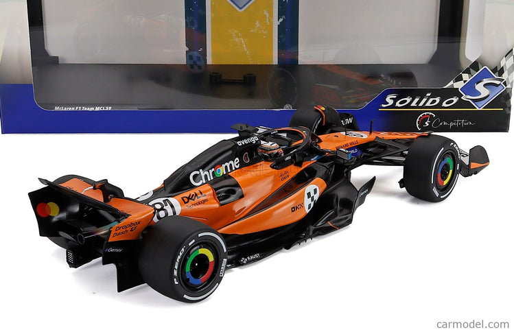 Mclaren F1 MCL39 Team Mclaren N°81 3. Miesto Monaco GP 2025 Oscar Piastri 1:18 Solido oranžová čierna