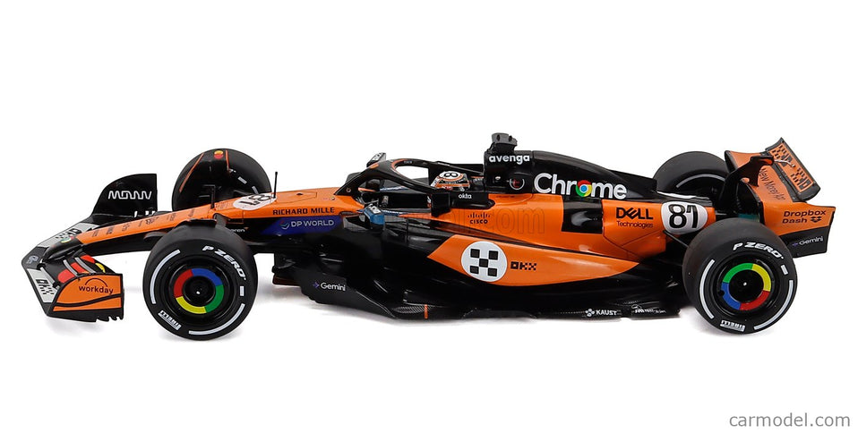 Mclaren F1 MCL39 Team Mclaren N°81 3. Miesto Monaco GP 2025 Oscar Piastri 1:18 Solido oranžová čierna