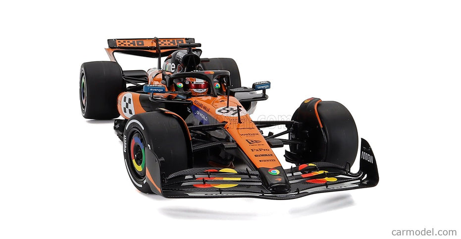 Mclaren F1 MCL39 Team Mclaren N°81 3. Miesto Monaco GP 2025 Oscar Piastri 1:18 Solido oranžová čierna