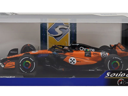 Mclaren F1 MCL39 Team Mclaren N°81 3. Miesto Monaco GP 2025 Oscar Piastri 1:18 Solido oranžová čierna