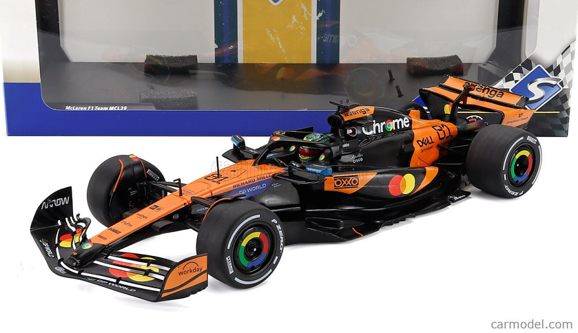 Mclaren F1 MCL39 Team Mclaren N°81 Víťaz China GP 2025 Oscar Piastri 1:18 Solido oranžová čierna