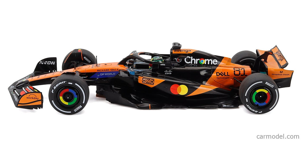Mclaren F1 MCL39 Team Mclaren N°81 Víťaz China GP 2025 Oscar Piastri 1:18 Solido oranžová čierna