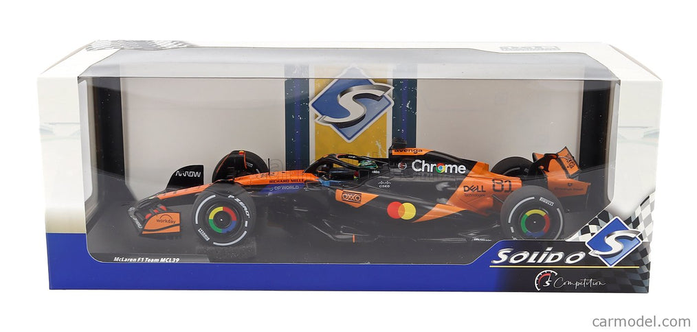 Mclaren F1 MCL39 Team Mclaren N°81 Víťaz China GP 2025 Oscar Piastri 1:18 Solido oranžová čierna