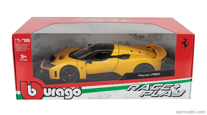Ferrari F80 2024 1:18 Bburago žltá