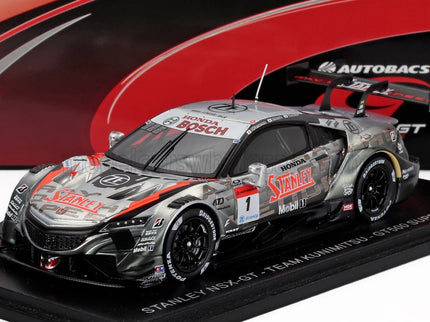 HONDA | NSX-GT TEAM STANLEY KUNIMITSU N 1 GT500 CLASS SUPER GT 2021 NAOKI YAMAMOTO - ADASUKE MAKINO | SILVER BLACK