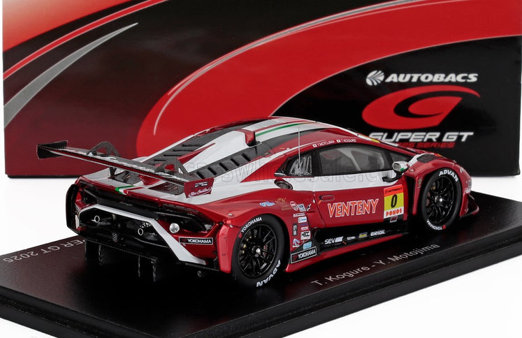 LAMBORGHINI | HURACAN GT3 EVO 2 5.2L V10 TEAM JLOC N 0 GT300 CLASS SUPER GT 2025 TAKASHI KOGURE - YUYA MOTOJIMA | RED MET WHITE