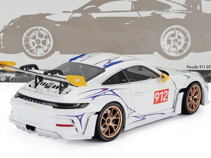 PORSCHE | 911 992 GT3 RS N 912 COUPE 2023 | WHITE YELLOW