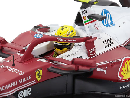 Ferrari F1 SF-25 Team Scuderia Ferrari HP N°44 Monza Italy GP 2025 Lewis Hamilton - Niki Lauda 50th Anniversary Majster Sveta 1:18 Bburago červená biela