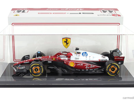 Ferrari F1 SF-25 Team Scuderia Ferrari HP N°16 Monza Italy GP 2025 Charles Leclerc - Niki Lauda 50th Anniversary Majster Sveta 1:18 Bburago červená biela