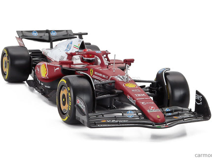 Ferrari F1 SF-25 Team Scuderia Ferrari HP N°16 Monza Italy GP 2025 Charles Leclerc - Niki Lauda 50th Anniversary Majster Sveta 1:18 Bburago červená biela