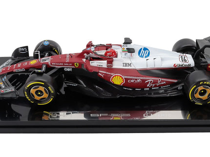 Ferrari F1 SF-25 Team Scuderia Ferrari HP N°16 Monza Italy GP 2025 Charles Leclerc - Niki Lauda 50th Anniversary Majster Sveta 1:18 Bburago červená biela