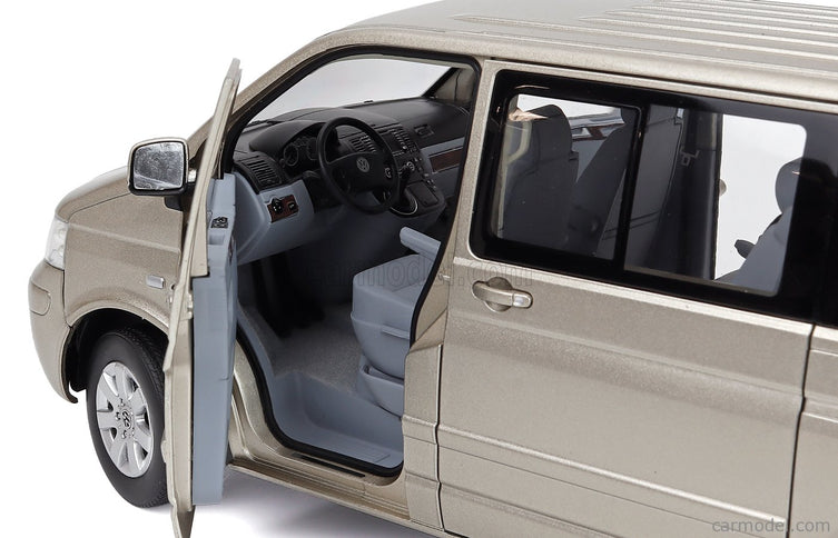 Volkswagen T5 Multivan Minibus 2003 1:18 Norev béžová metalická