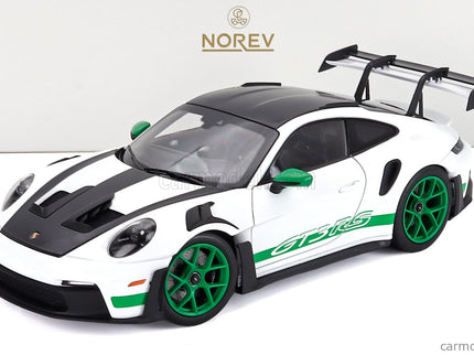 Porsche 911 992 GT3 RS Tribute TO Carrera RS Package Coupe 2022 1:18 Norev biela zelená