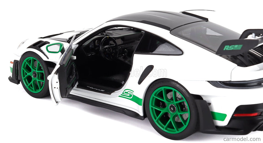 Porsche 911 992 GT3 RS Tribute TO Carrera RS Package Coupe 2022 1:18 Norev biela zelená