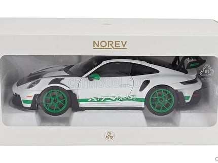 Porsche 911 992 GT3 RS Tribute TO Carrera RS Package Coupe 2022 1:18 Norev biela zelená