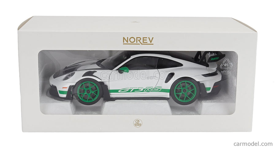 Porsche 911 992 GT3 RS Tribute TO Carrera RS Package Coupe 2022 1:18 Norev biela zelená
