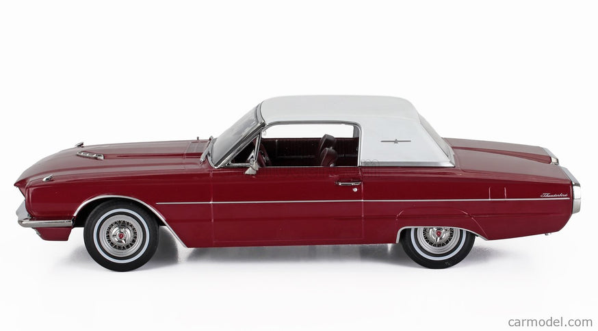Ford Thunderbird Coupe 1966 1:18 KK Scale červená biela