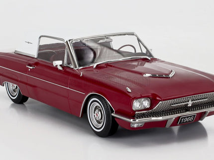 Ford Thunderbird Coupe 1966 1:18 KK Scale červená biela