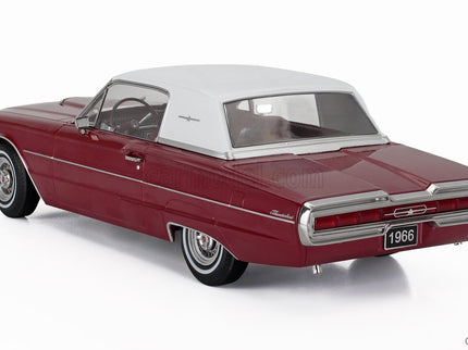 Ford Thunderbird Coupe 1966 1:18 KK Scale červená biela