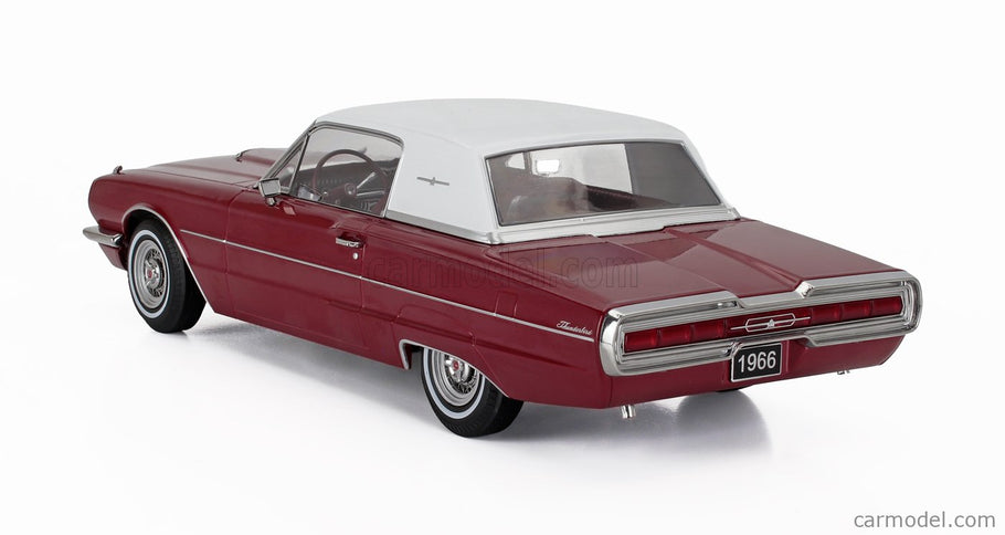 Ford Thunderbird Coupe 1966 1:18 KK Scale červená biela
