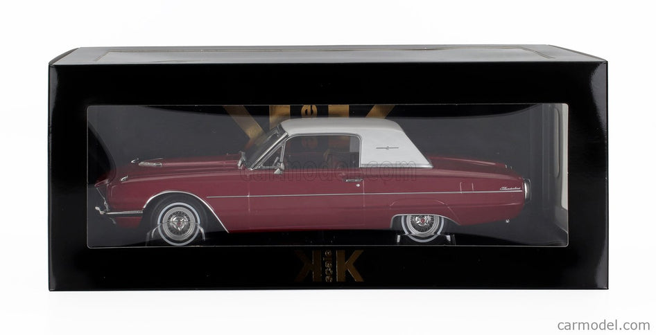 Ford Thunderbird Coupe 1966 1:18 KK Scale červená biela