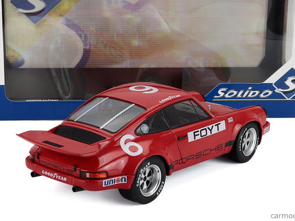 Porsche 911 RS 3.0 Coupe N°6 Iroc Daytona 1974 Anthony Joseph Foyt 1:18 Solido červená