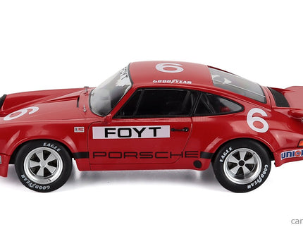 Porsche 911 RS 3.0 Coupe N°6 Iroc Daytona 1974 Anthony Joseph Foyt 1:18 Solido červená