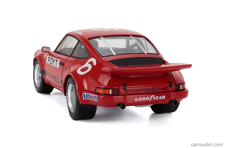 Porsche 911 RS 3.0 Coupe N°6 Iroc Daytona 1974 Anthony Joseph Foyt 1:18 Solido červená