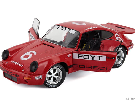 Porsche 911 RS 3.0 Coupe N°6 Iroc Daytona 1974 Anthony Joseph Foyt 1:18 Solido červená