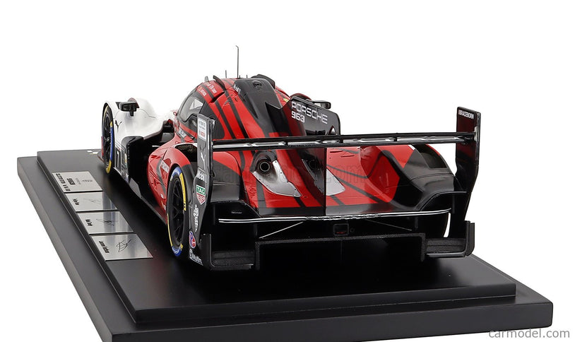 Porsche 963 9RD 4.6L Turbo V8 Team Porsche Penske Motorsport N°7 Víťaz IMSA 24h Daytona 2025 Felipe Nasr - Nick Tandy - Laurens Vanthoor 1:18 Spark Model biela červená