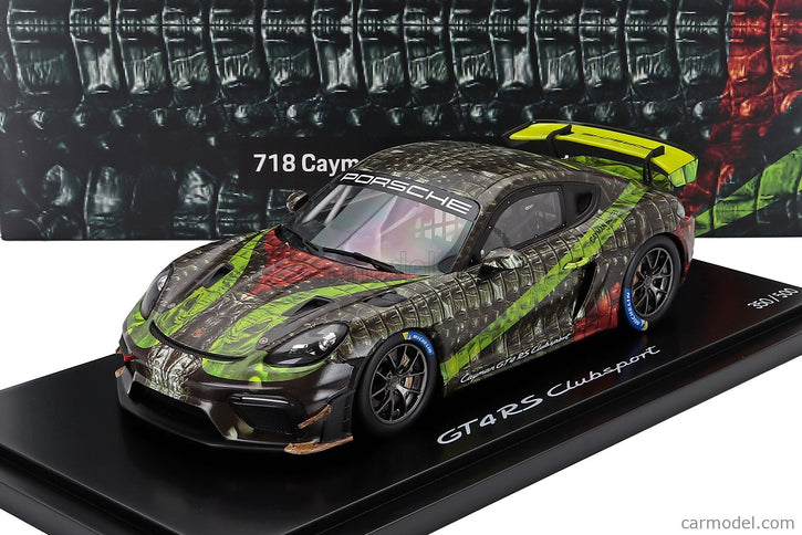 Porsche 718 (982) Cayman GT4 RS Clubsport 2023 1:18 Spark Model rôzne farby