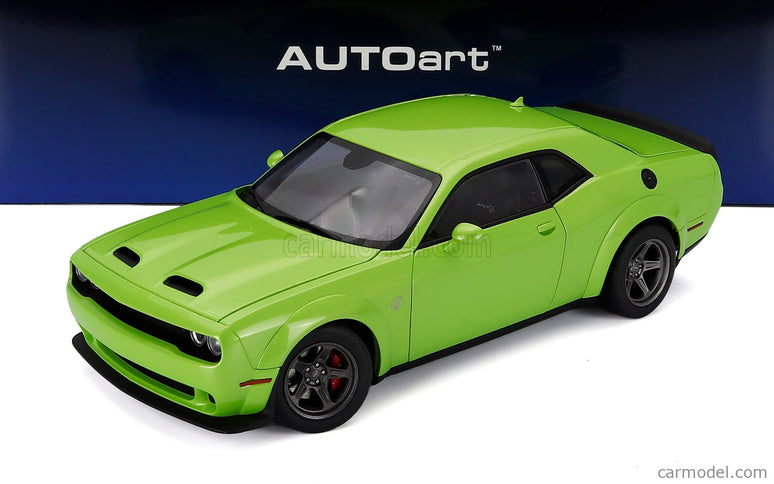 Dodge Challenger Srt Super Stock Coupe 2023 1:18 AUTOart zelená