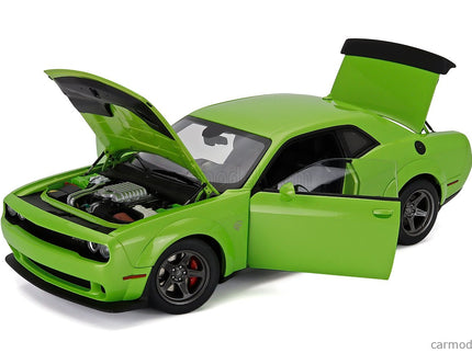 Dodge Challenger Srt Super Stock Coupe 2023 1:18 AUTOart zelená