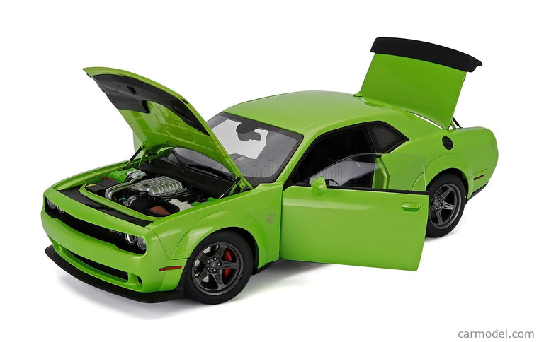 Dodge Challenger Srt Super Stock Coupe 2023 1:18 AUTOart zelená
