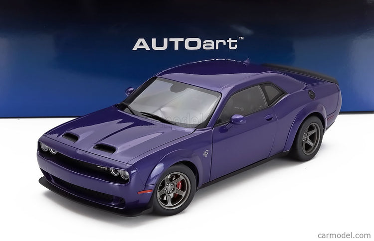 Dodge Challenger Srt Super Stock Coupe 2023 1:18 AUTOart fialová