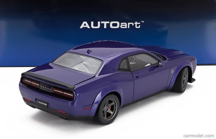 Dodge Challenger Srt Super Stock Coupe 2023 1:18 AUTOart fialová