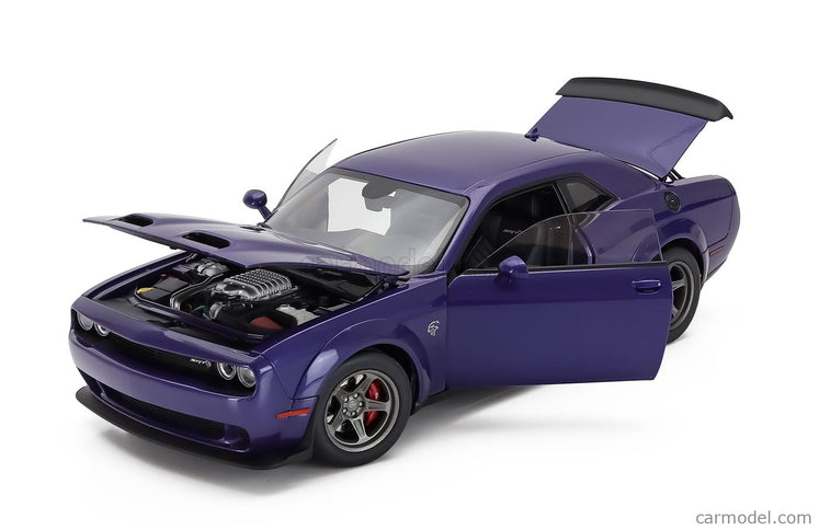 Dodge Challenger Srt Super Stock Coupe 2023 1:18 AUTOart fialová
