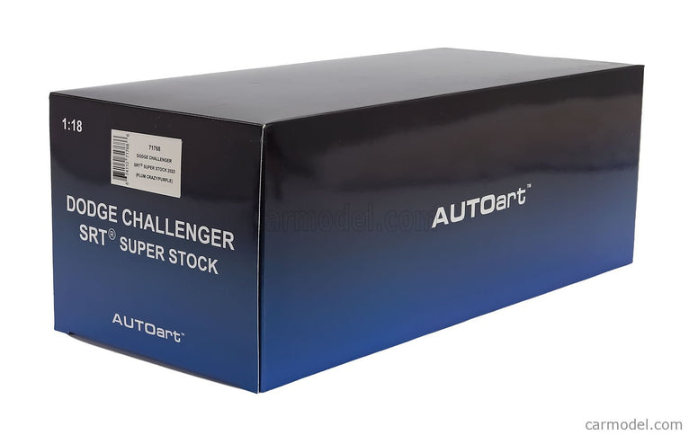 Dodge Challenger Srt Super Stock Coupe 2023 1:18 AUTOart fialová