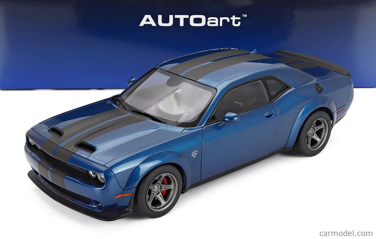 Dodge Challenger Srt Super Stock Coupe 2023 1:18 AUTOart modrá