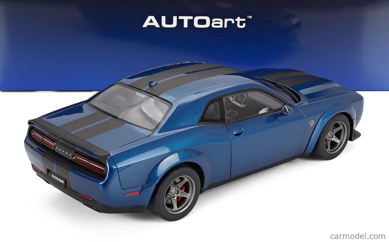 Dodge Challenger Srt Super Stock Coupe 2023 1:18 AUTOart modrá