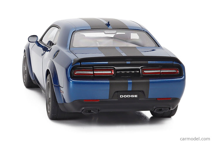 Dodge Challenger Srt Super Stock Coupe 2023 1:18 AUTOart modrá